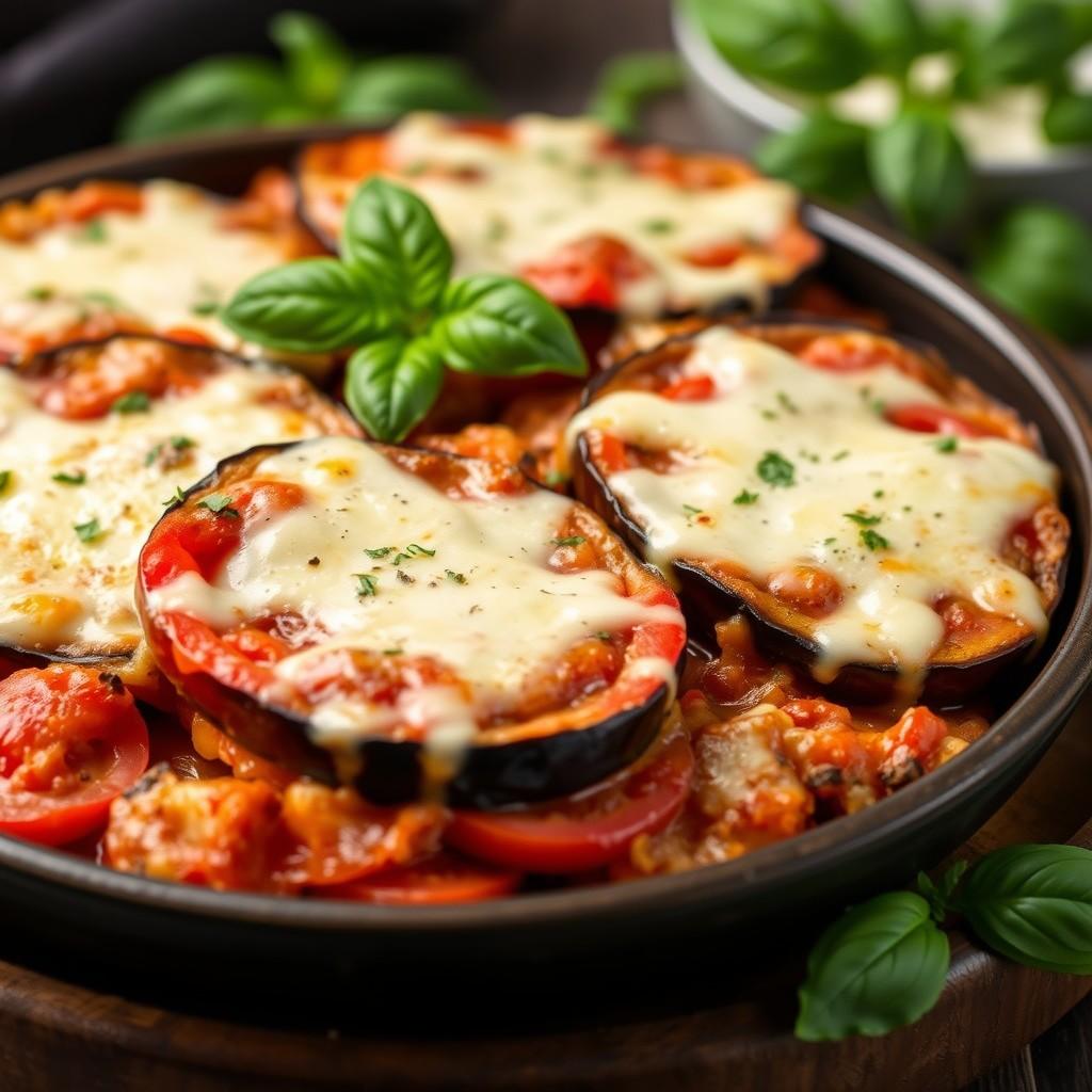 Cheesy Eggplant Bake