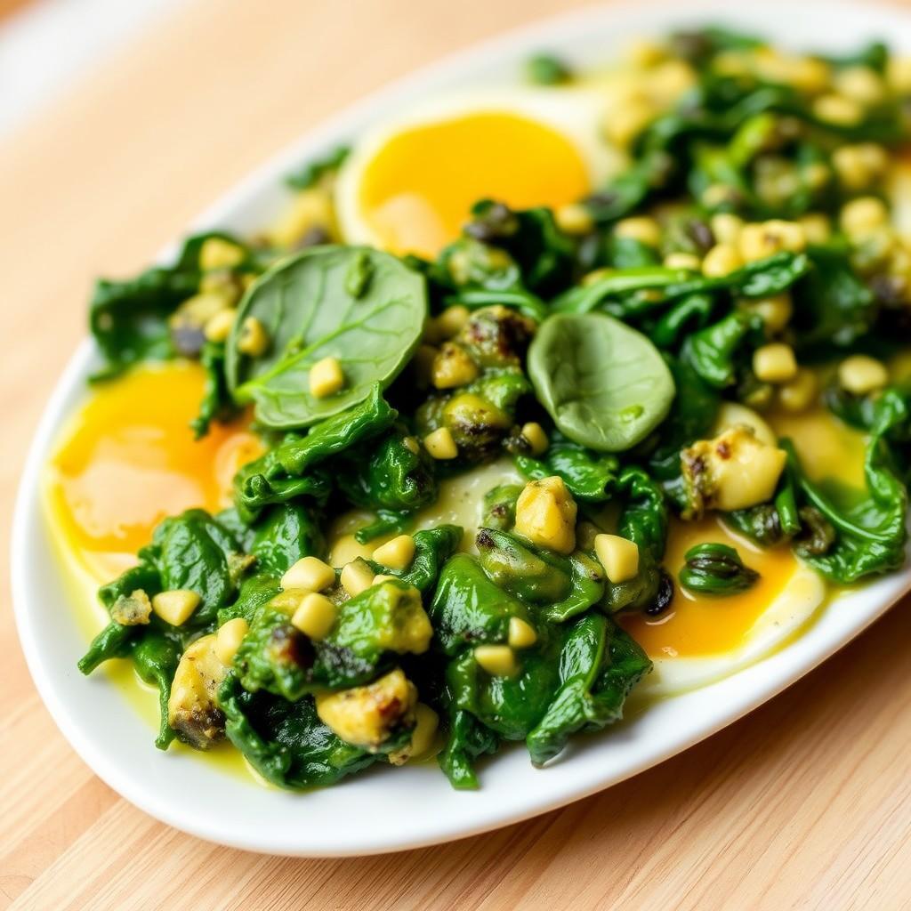 Spinach and Egg Breakfast Scramble