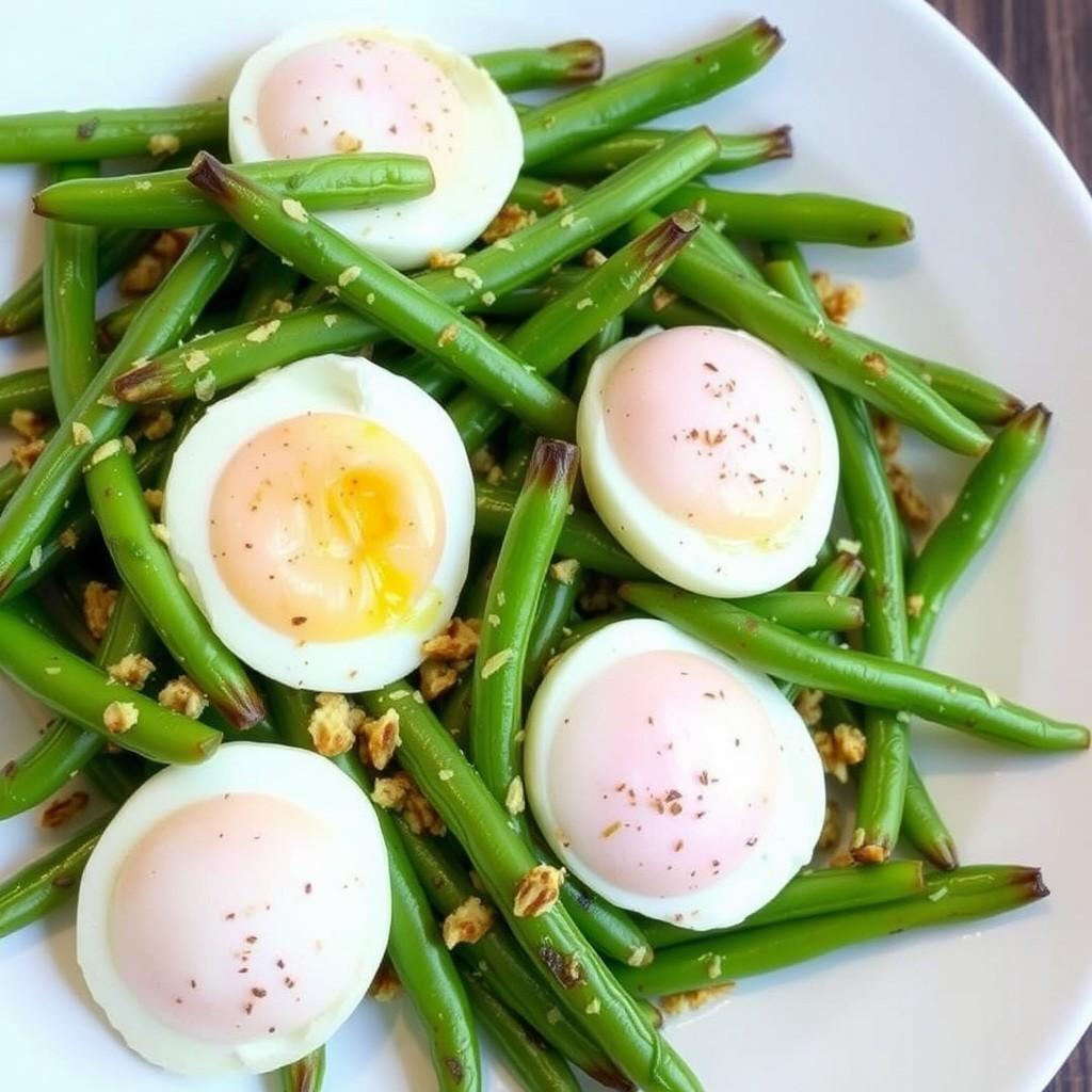 Green Bean and Egg Snack Delight