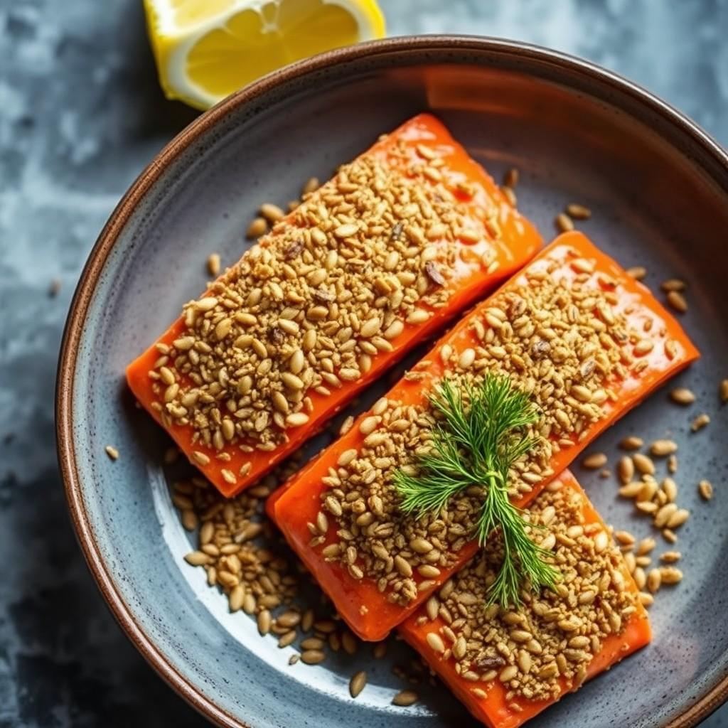 Sunflower Seed Crusted Salmon