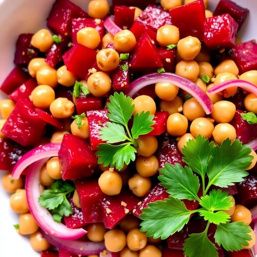 Beetroot and Chickpea Salad