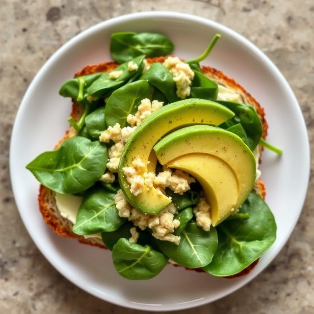 Tuna Toast with Avocado and Spinach