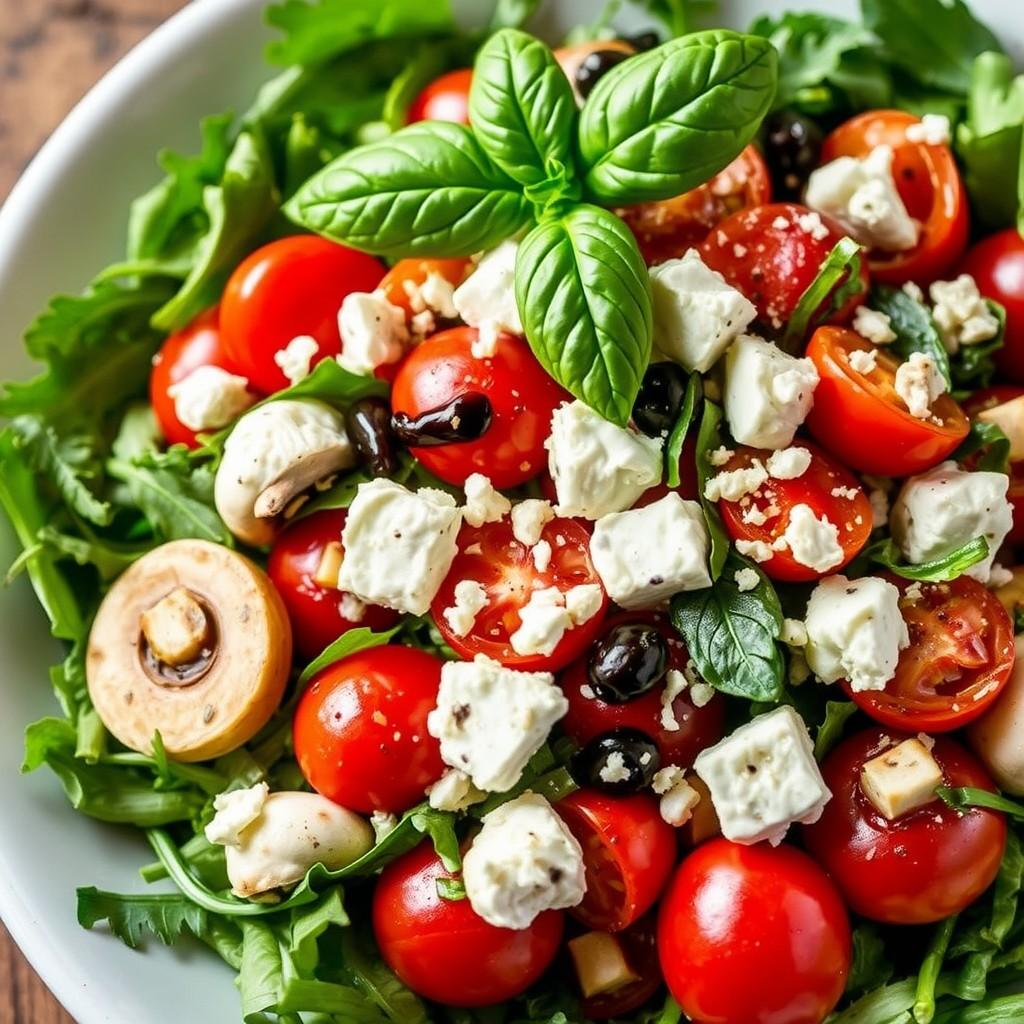 Cherry Tomato & Mushroom Medley Salad