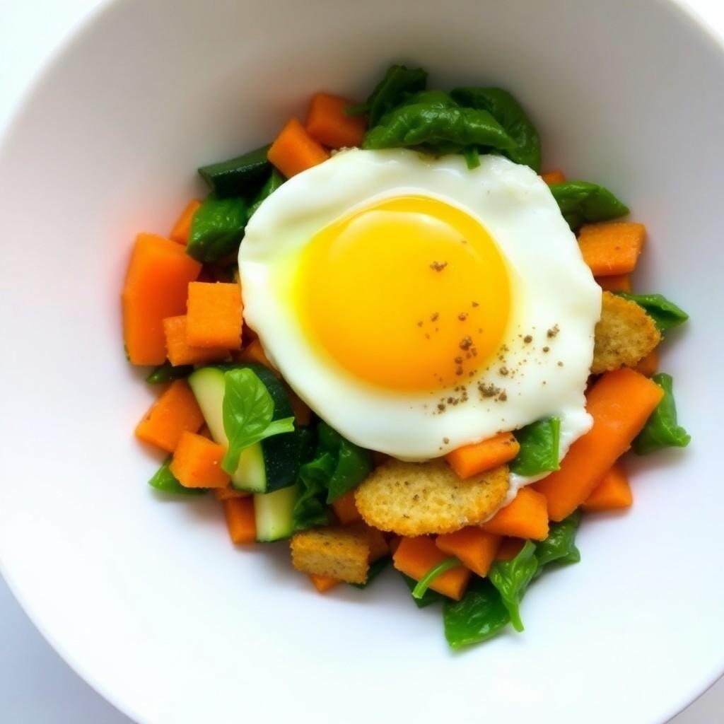 Veggie Egg Breakfast Bowl