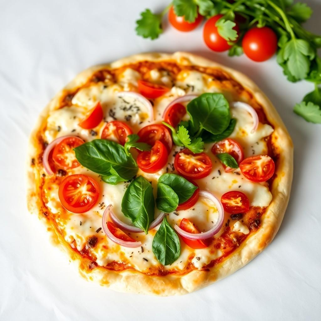 Vegetable and Cheese Pizza