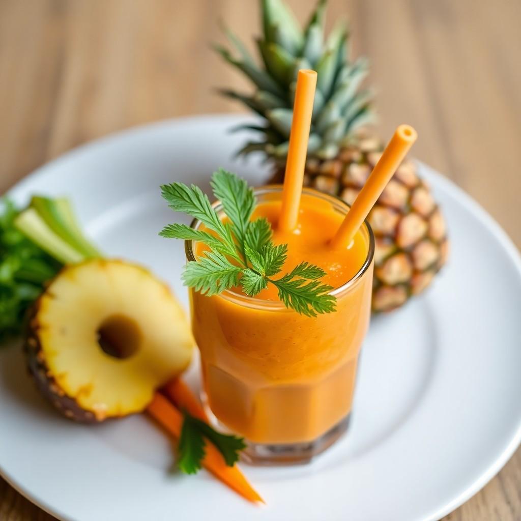 Carrot and Pineapple Smoothie