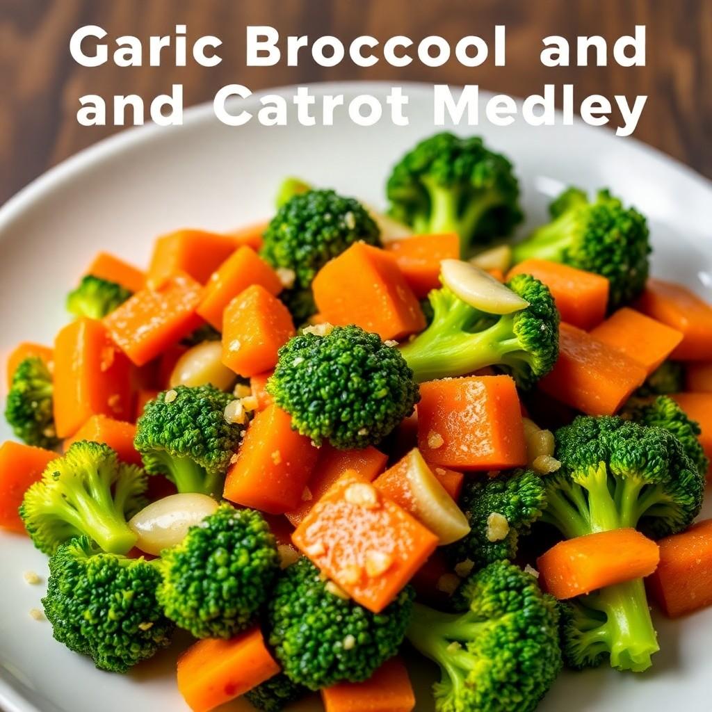 Garlic Broccoli and Carrot Medley