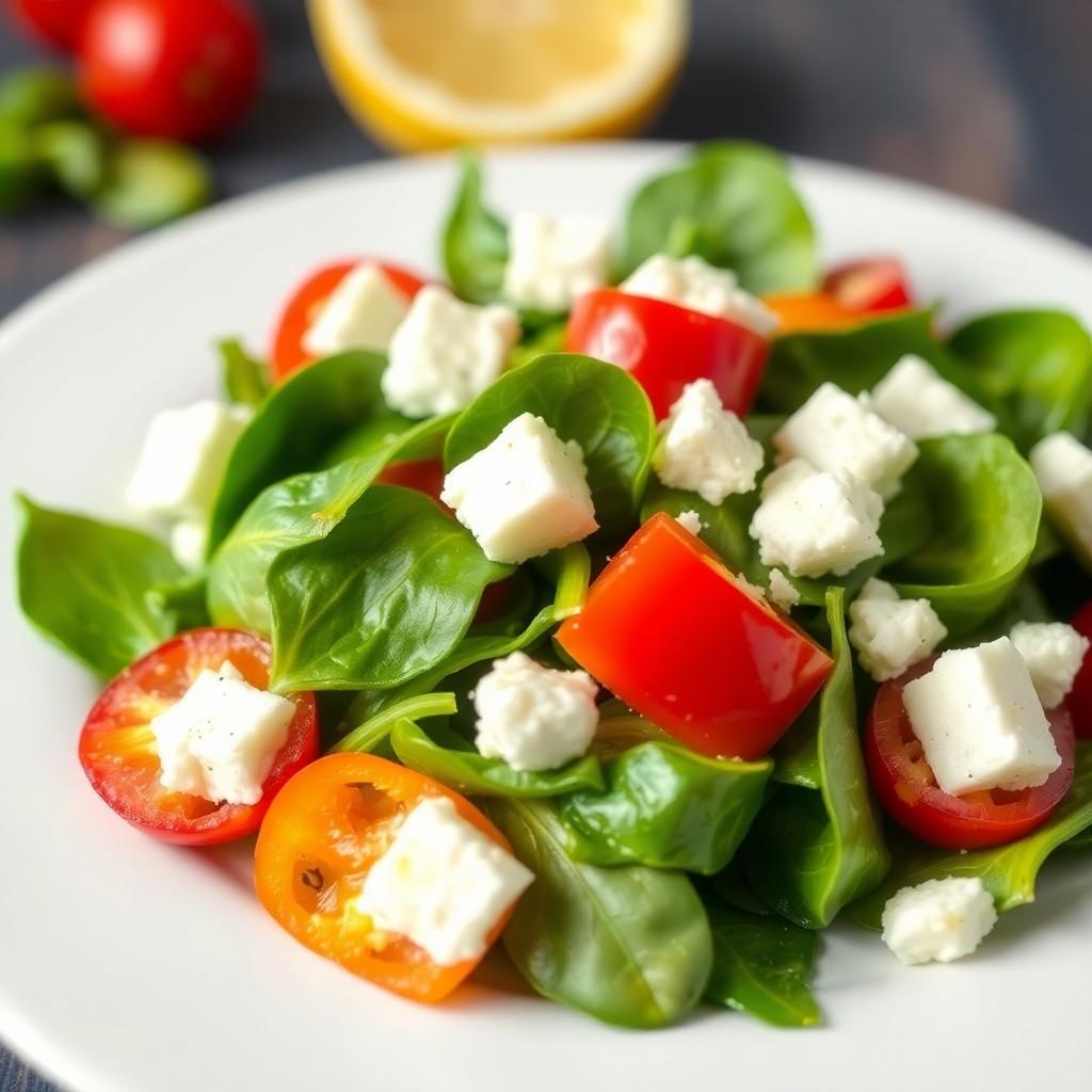 Mediterranean Spinach Salad