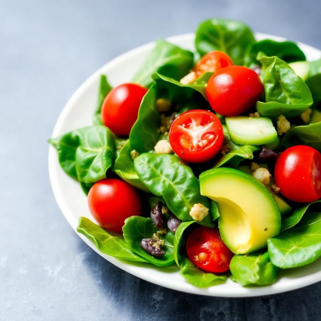 Vibrant Spinach and Avocado Salad