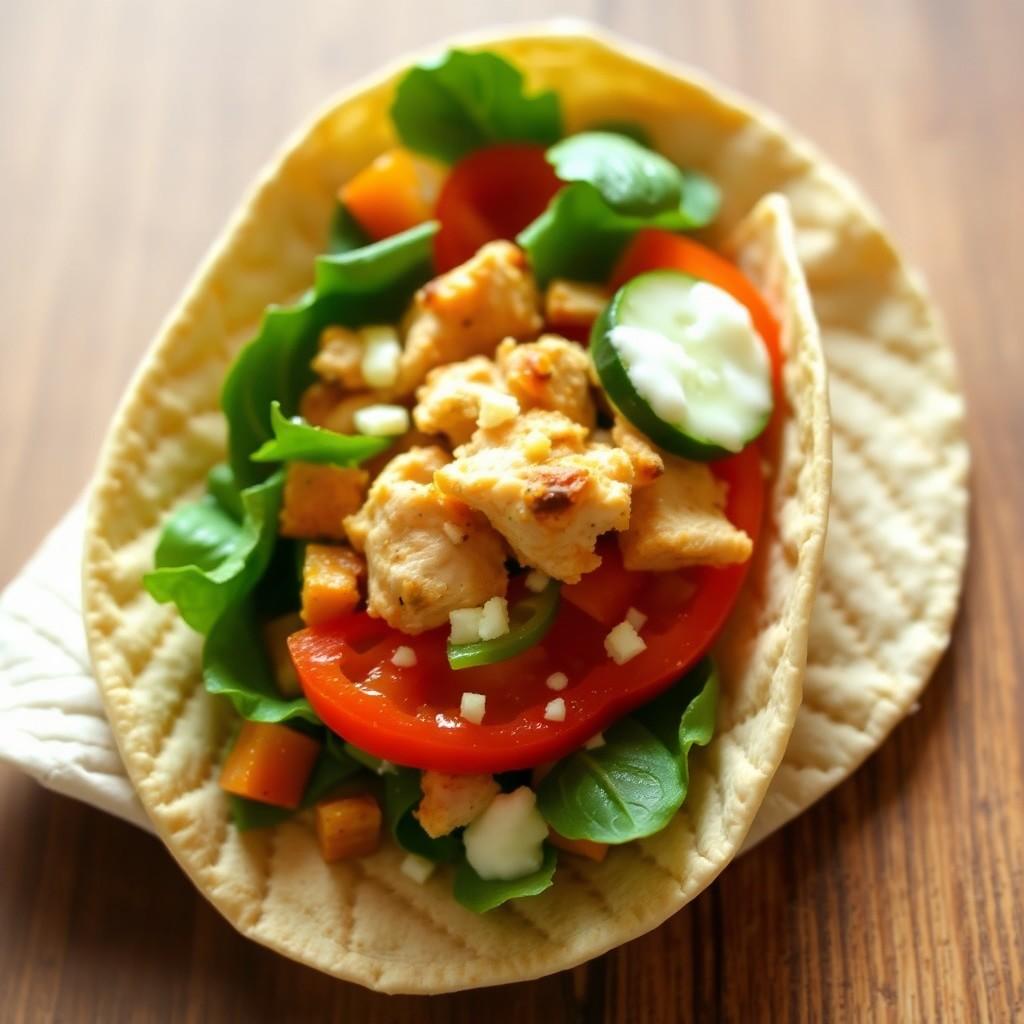 Veggie & Chicken Wrap