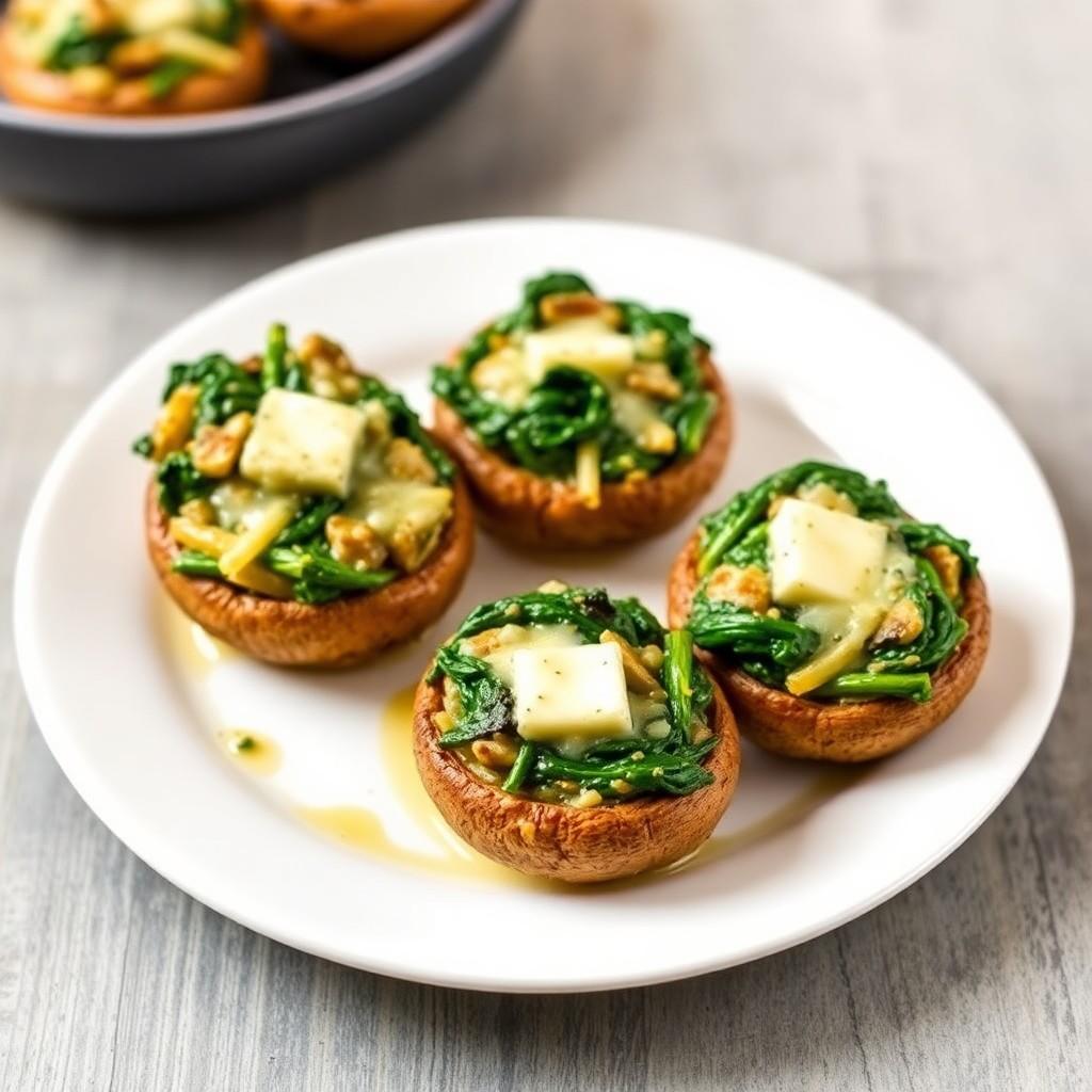 Vegetable Stuffed Mushrooms