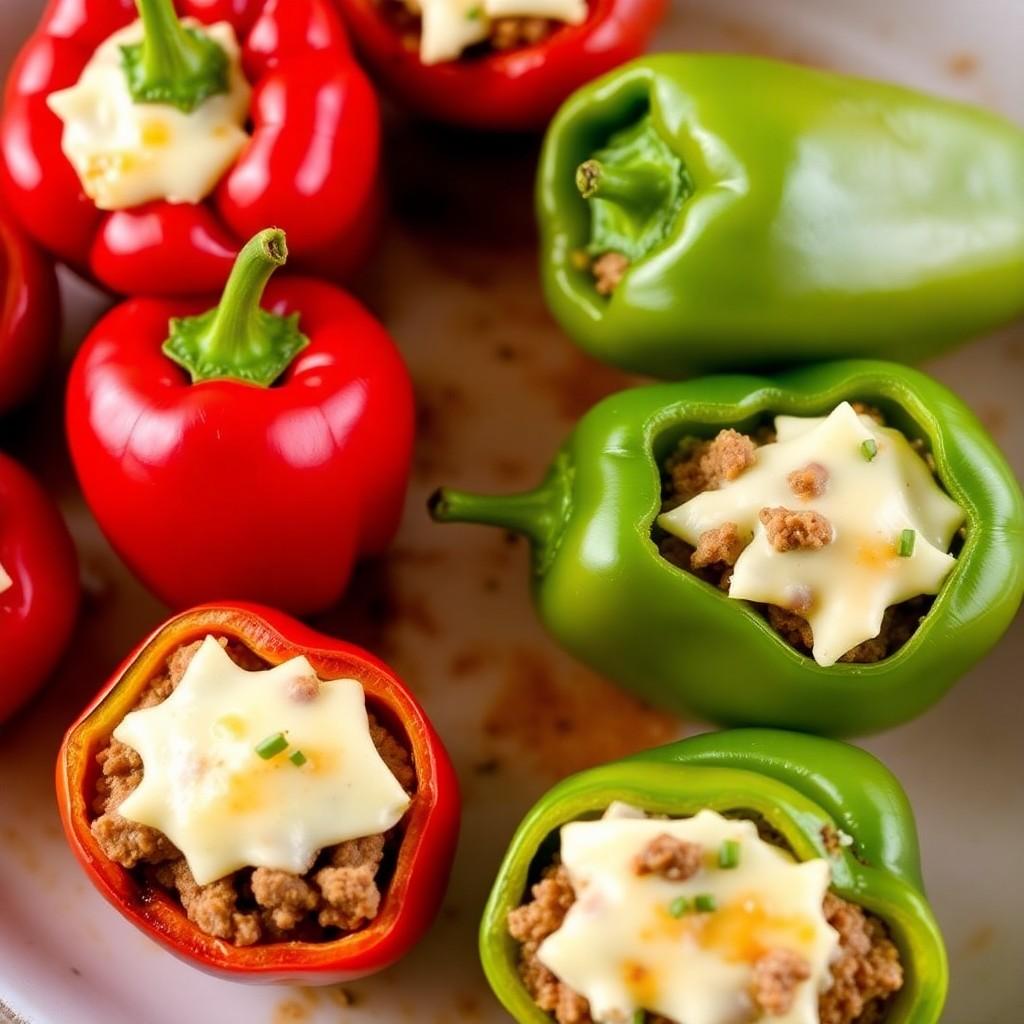 Stuffed Bell Pepper Bites