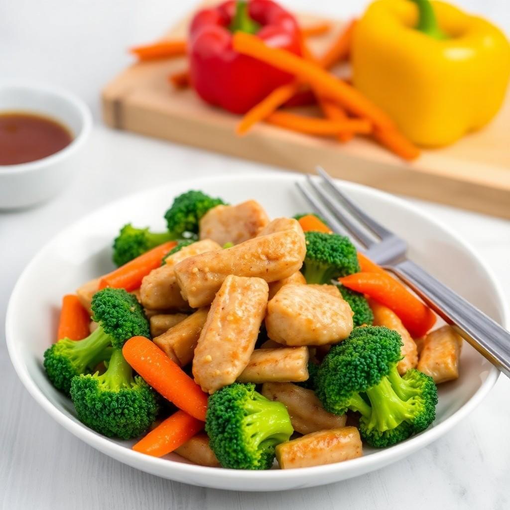 Vegetable Stir-fry with Chicken