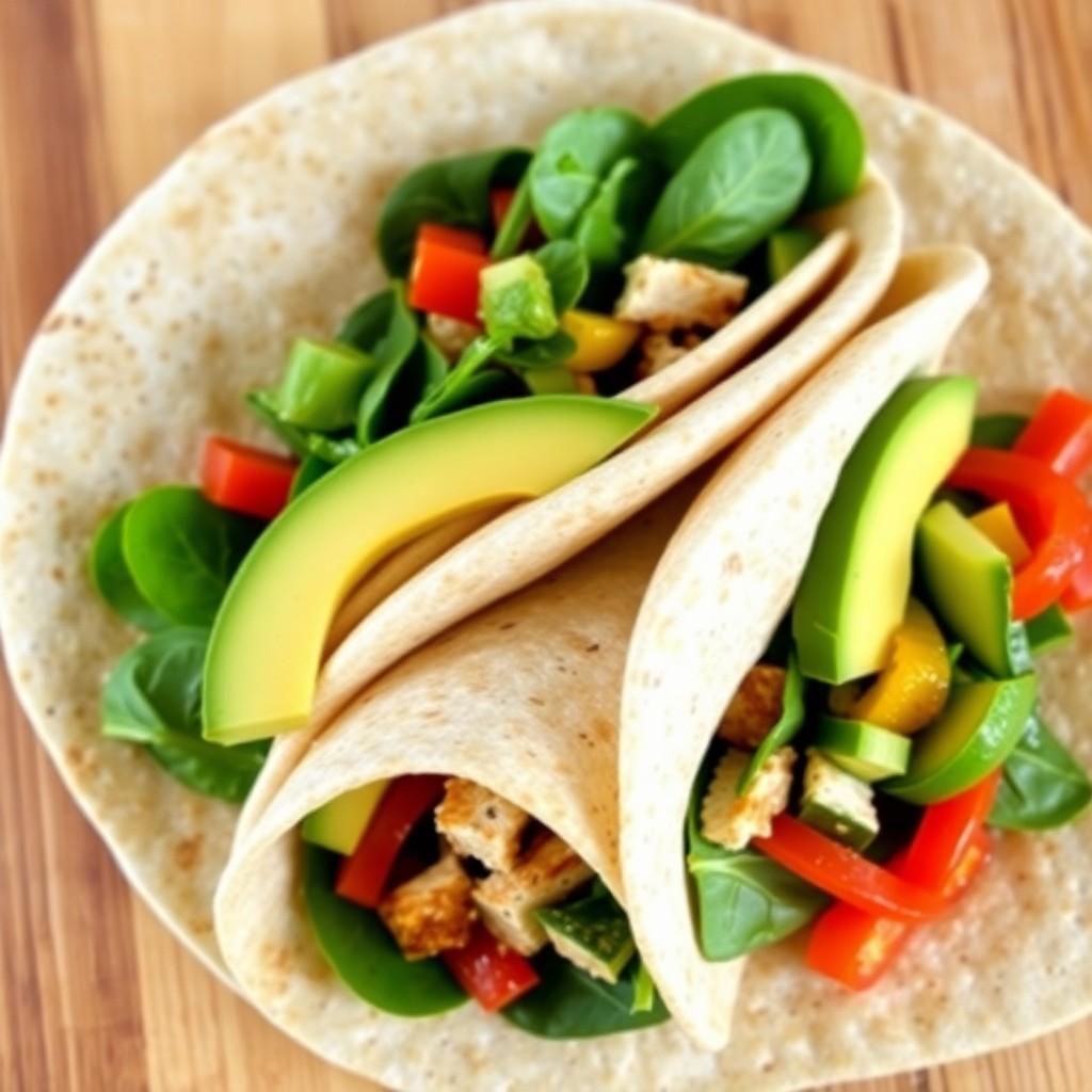 Avocado and Chicken Wrap