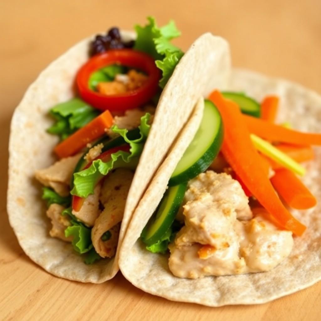 Veggie and Chicken Wrap