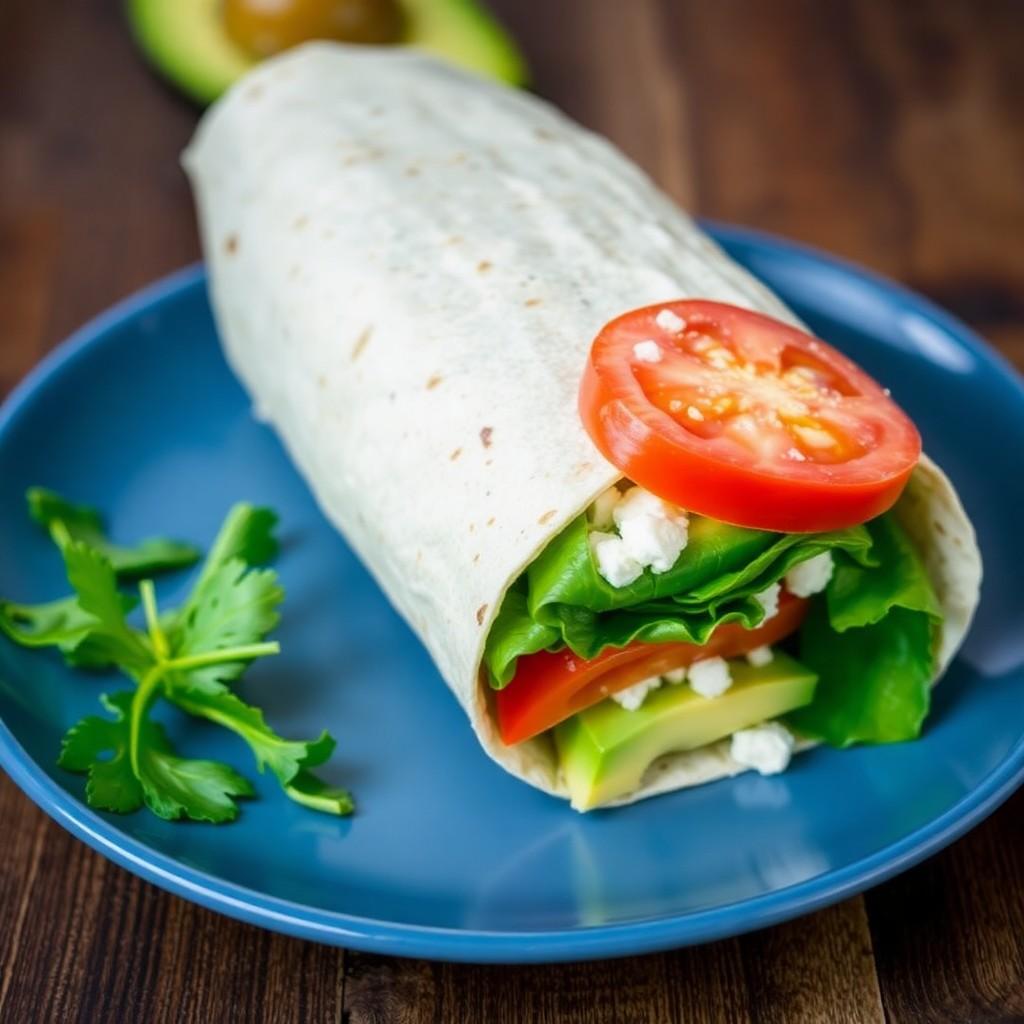 Mediterranean Veggie Wrap