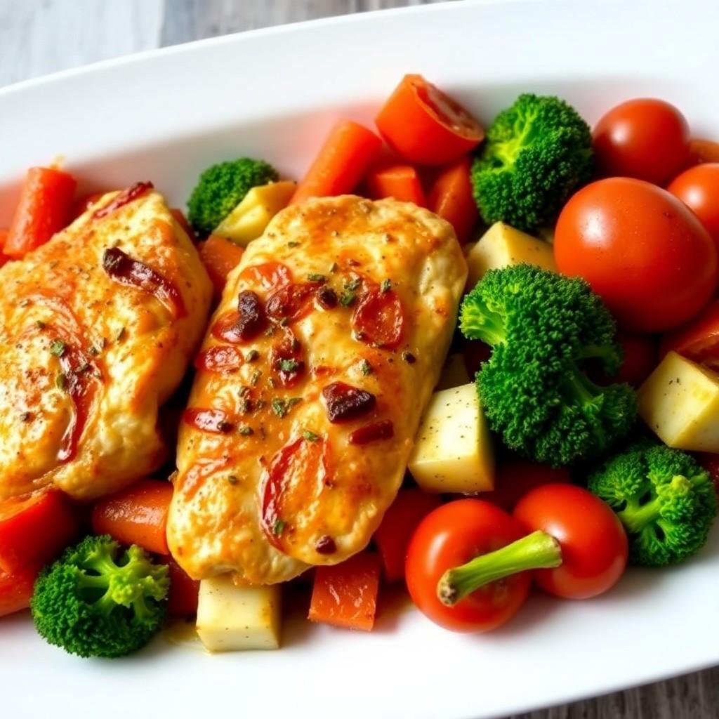 Mediterranean Chicken and Vegetable Bake