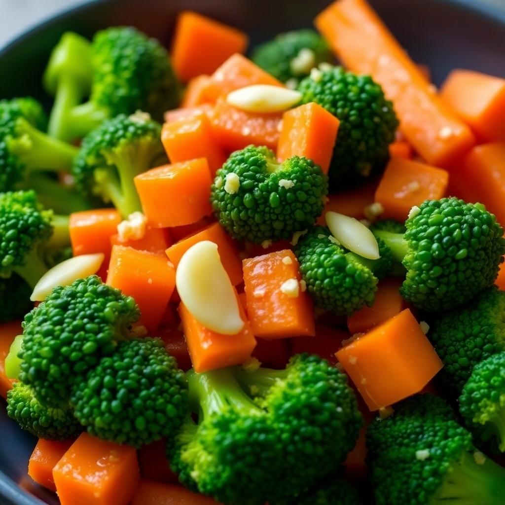 Garlic Butter Broccoli and Carrots