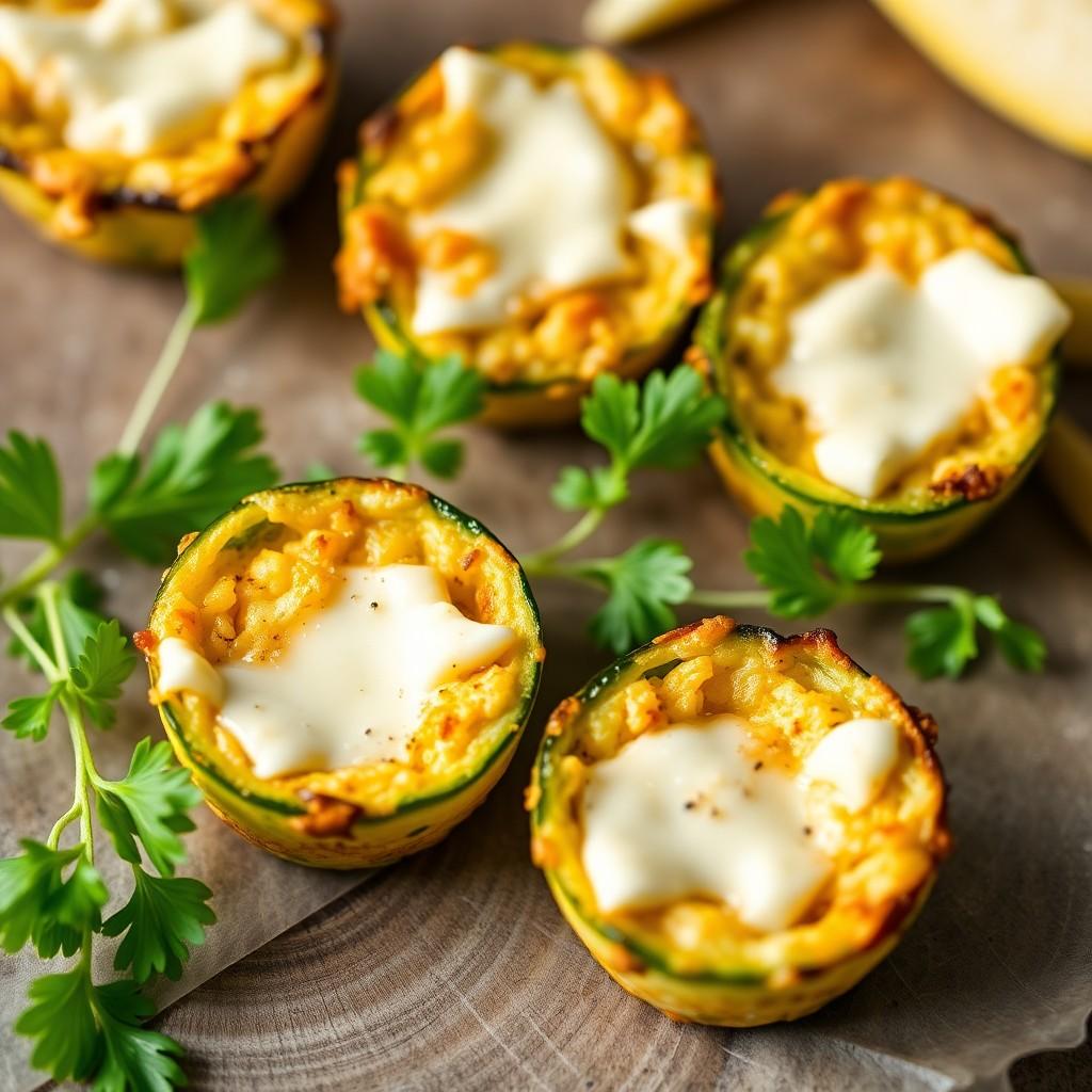 Zucchini and Cheese Bites