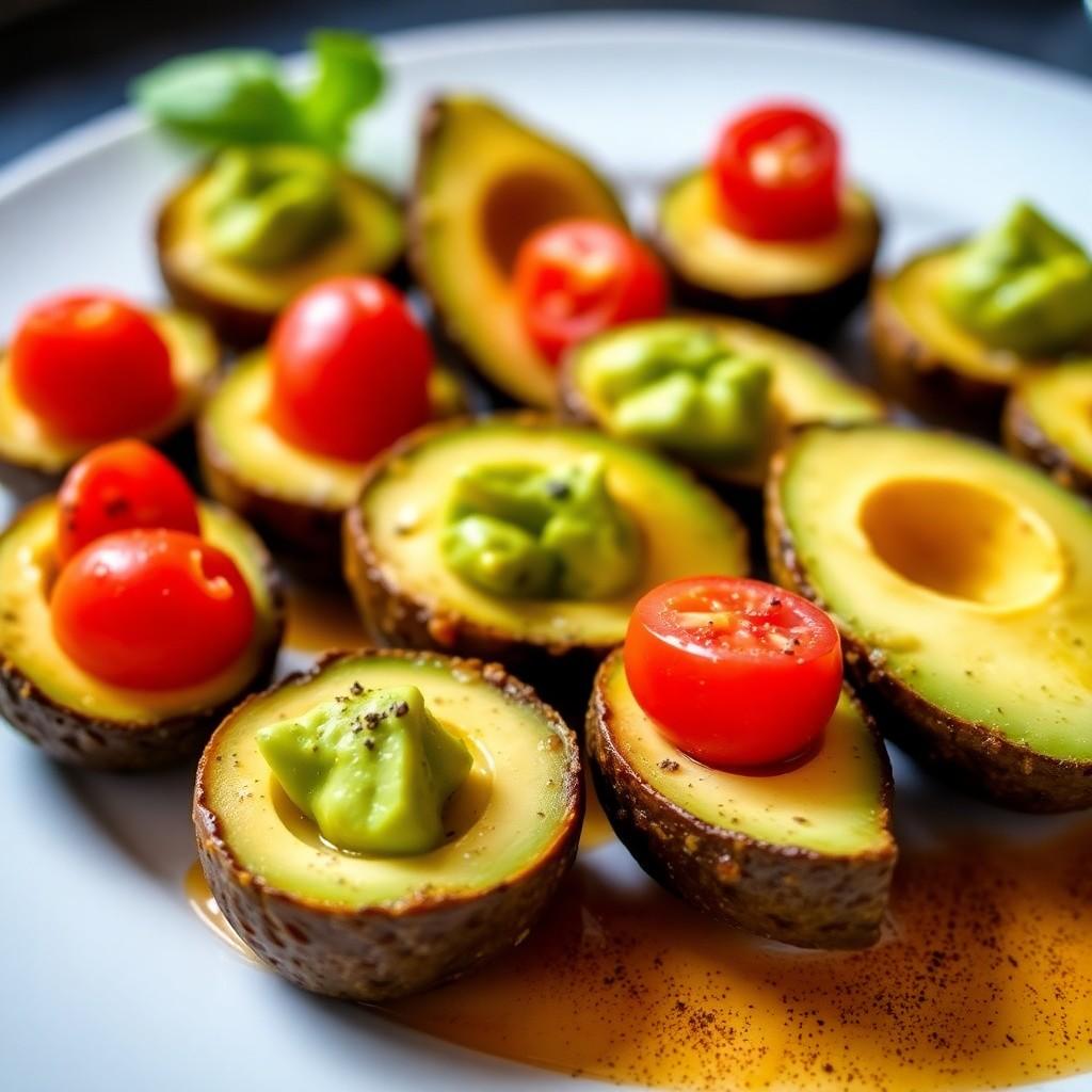 Spicy Avocado and Tomato Bites