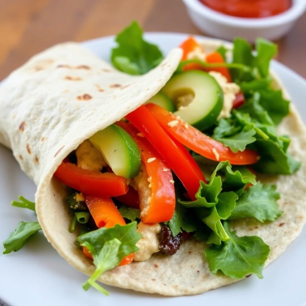 Mediterranean Veggie Wrap