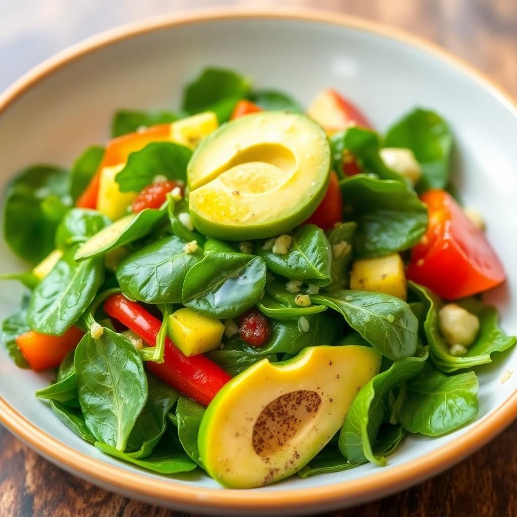 Spinach and Avocado Salad