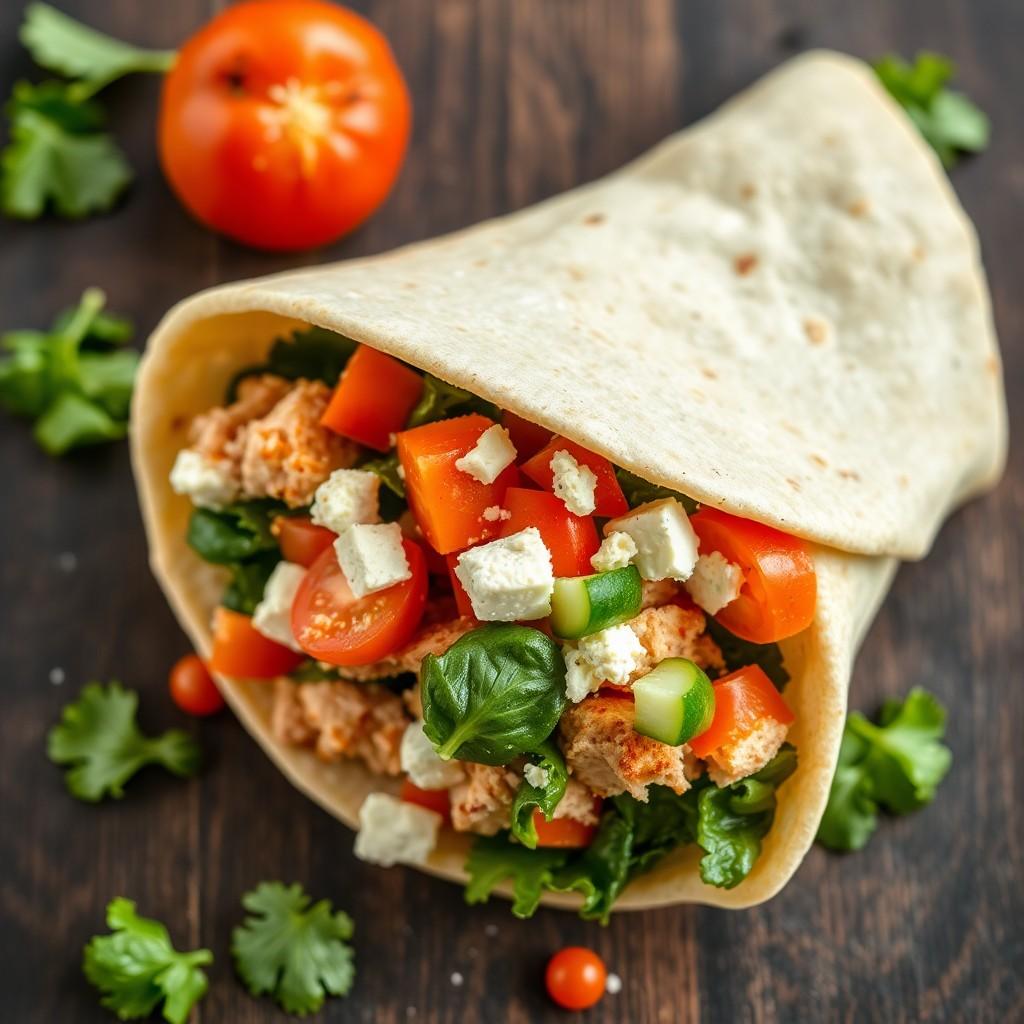 Mediterranean Chicken Wrap