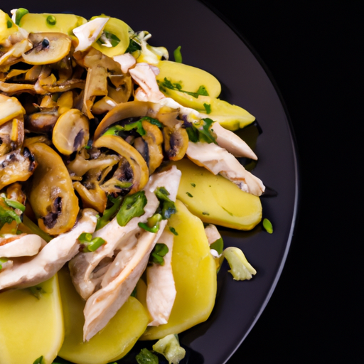 The Gastronomic Equilibrium: Potato, Chicken, and Mushroom Salad