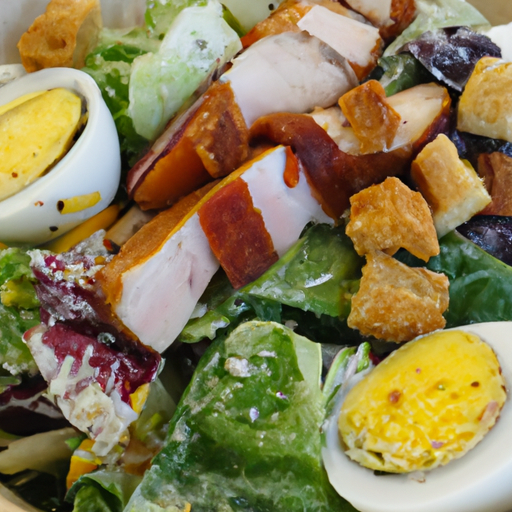 Crispy Chicken and Bacon Egg Salad