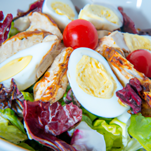 Grilled Chicken and Cherry Egg Salad