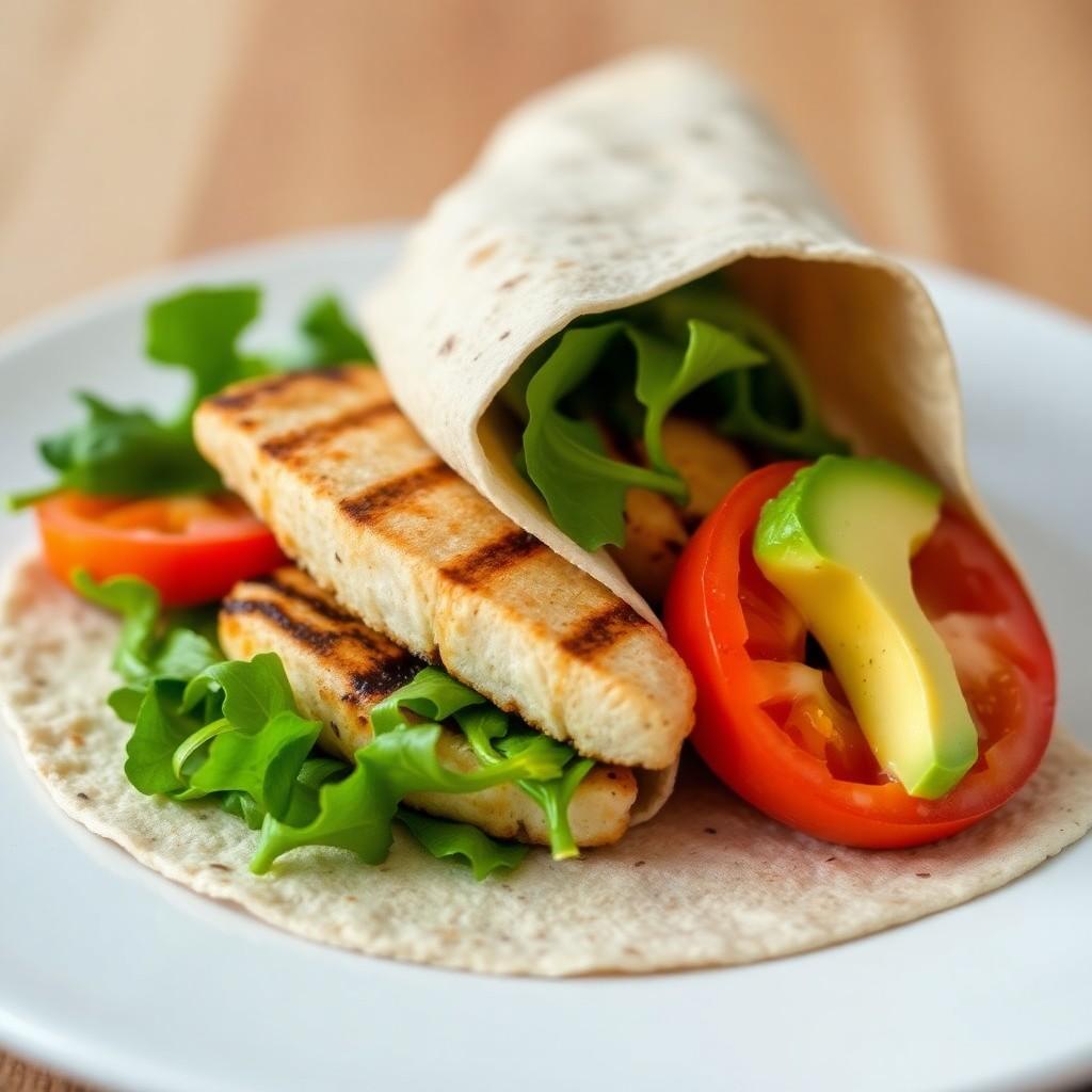Mediterranean Chicken Wrap