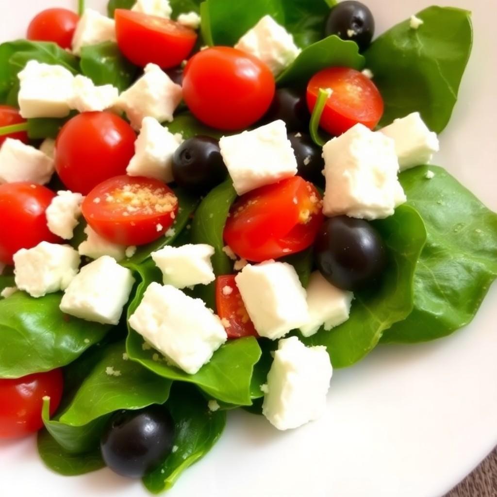 Mediterranean Spinach Salad