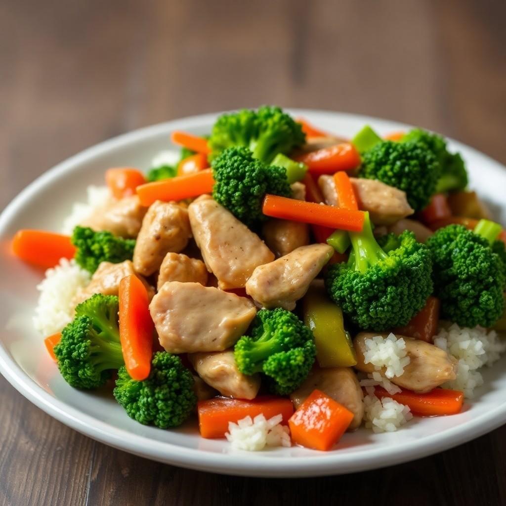 Vegetable and Chicken Stir-Fry