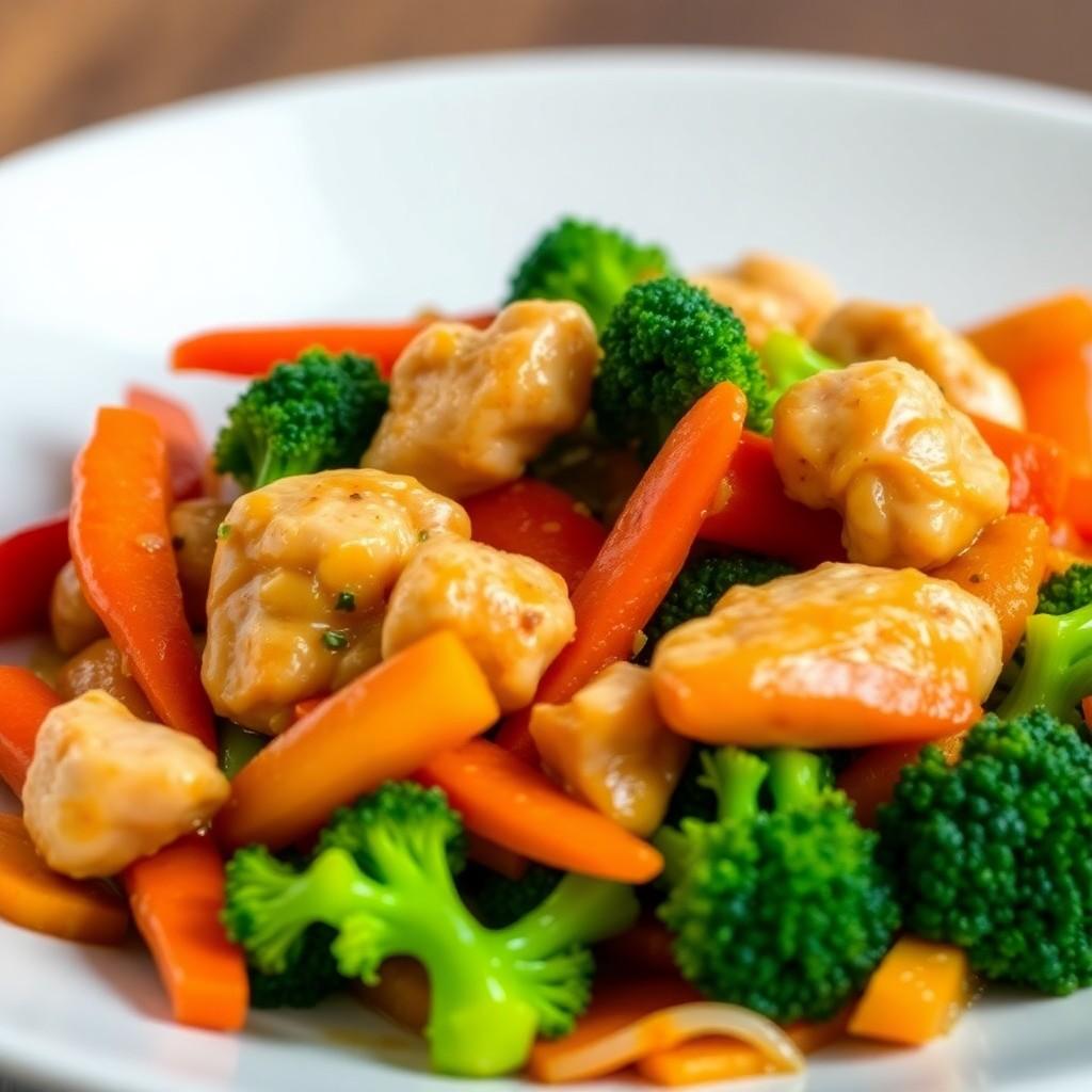 Vegetable and Chicken Stir-fry