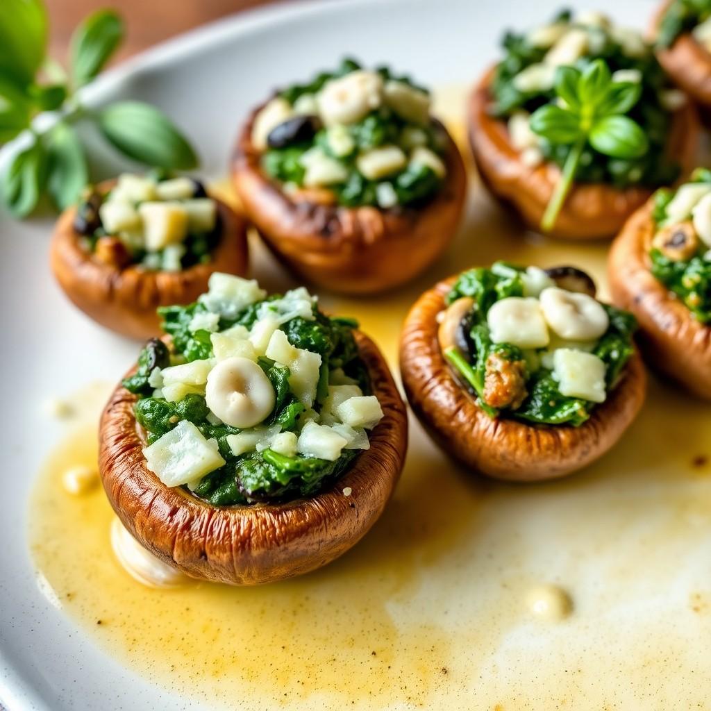 Stuffed Mushroom Caps