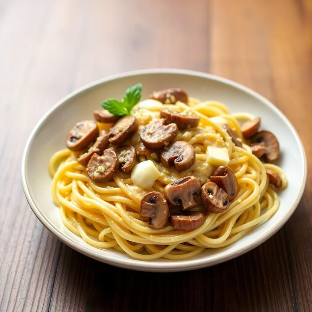 Creamy Garlic Mushroom Pasta