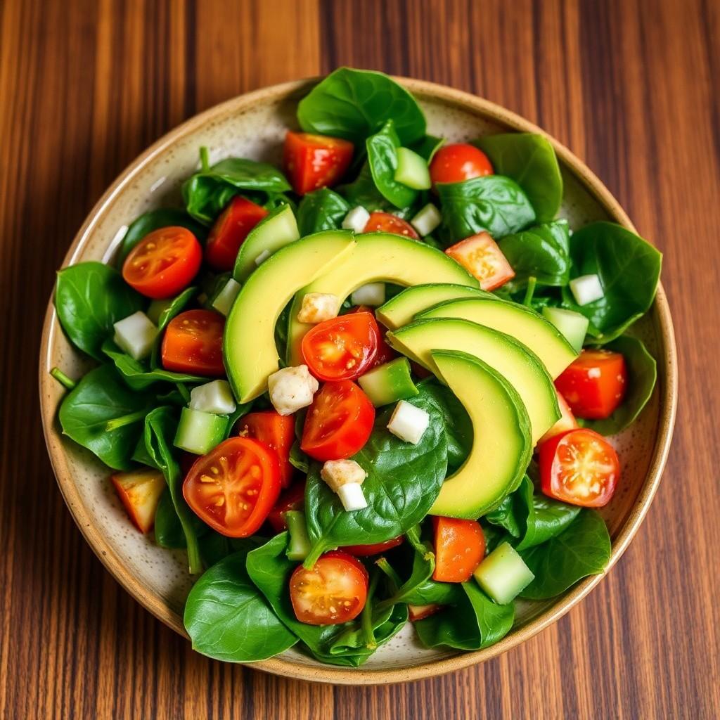 Avocado Spinach Salad