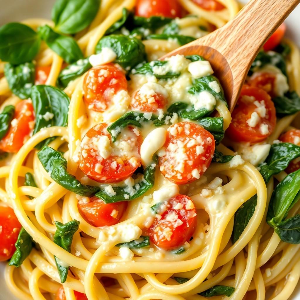 Creamy Garlic Vegetable Pasta