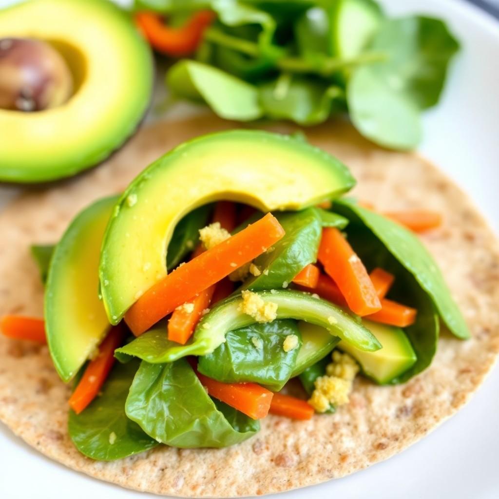 Avocado and Veggie Wrap