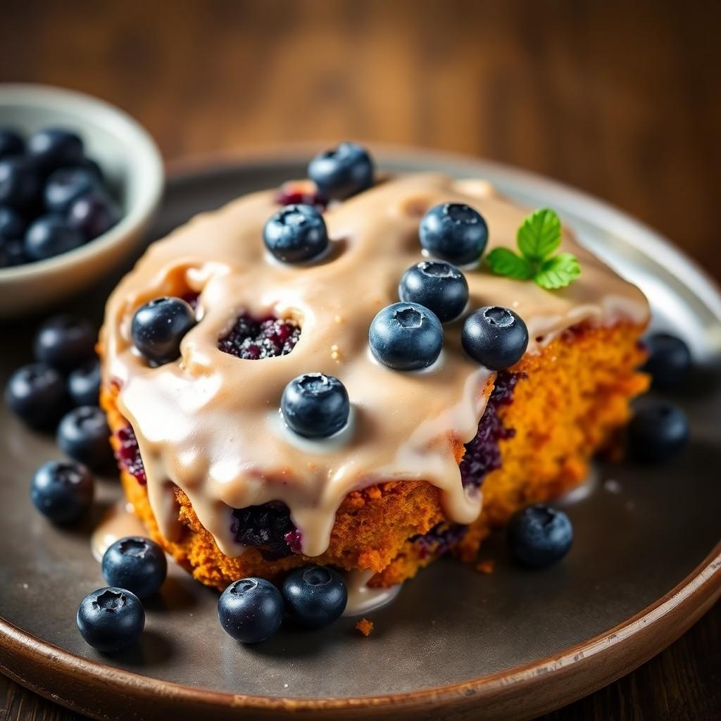 Sweet Potato and Blueberry Cake