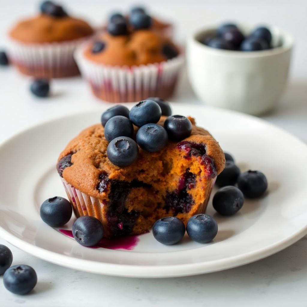 Sweet Potato and Blueberry Muffins