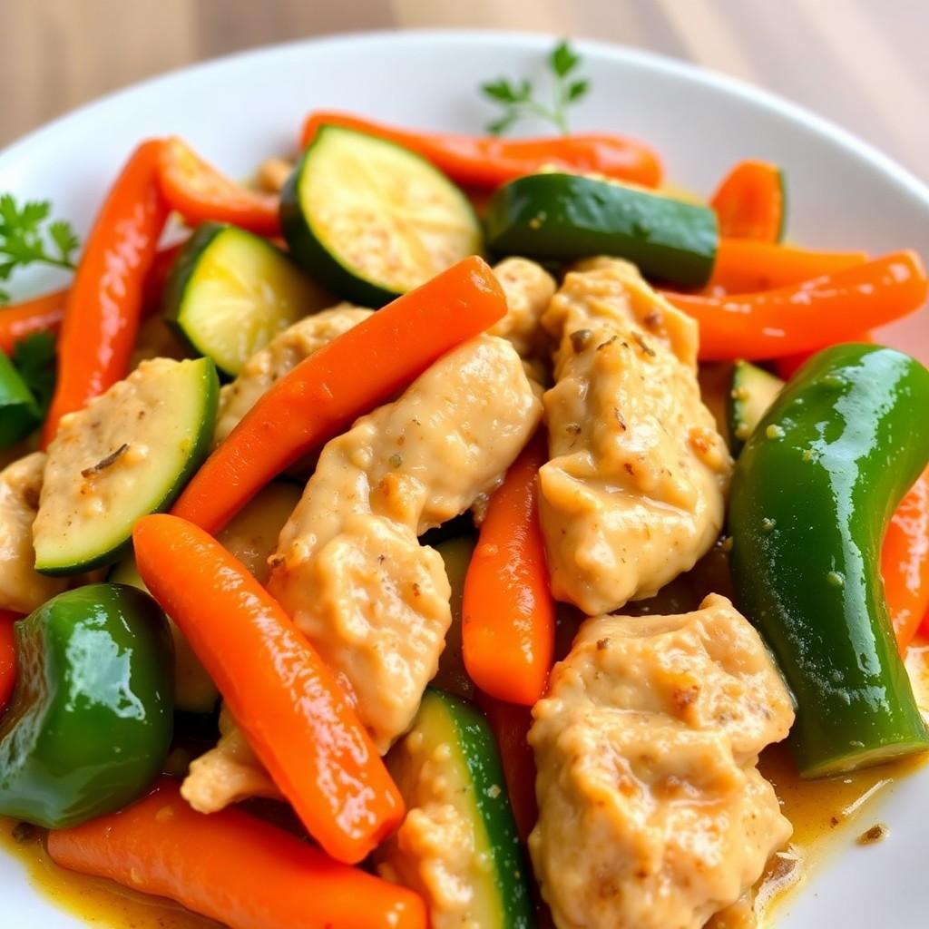 Vegetable Stir-Fry with Chicken