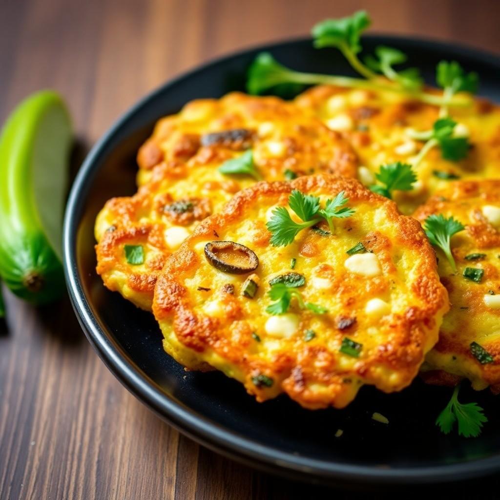 Zucchini and Cheese Fritters