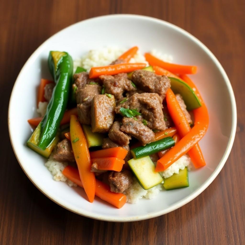 Vegetable and Beef Stir-Fry