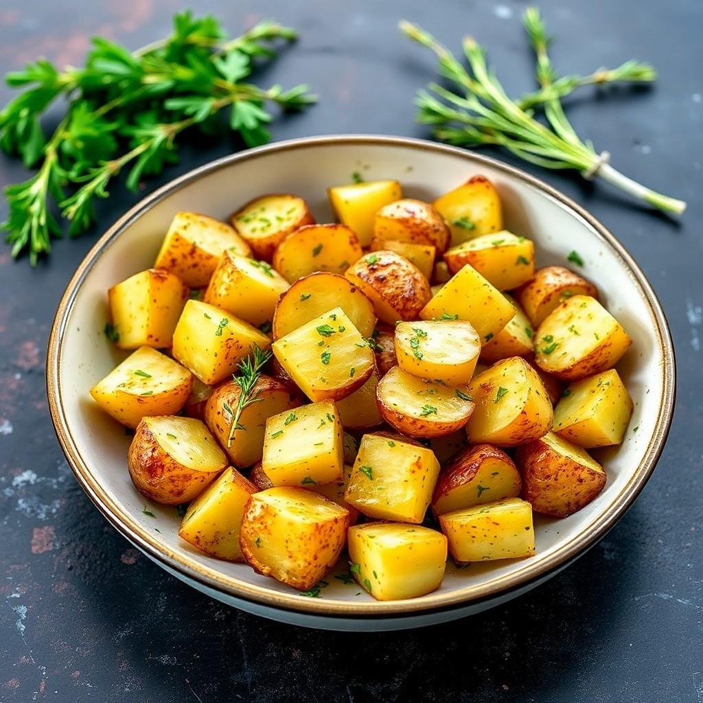 Garlic Herb Roasted Potatoes