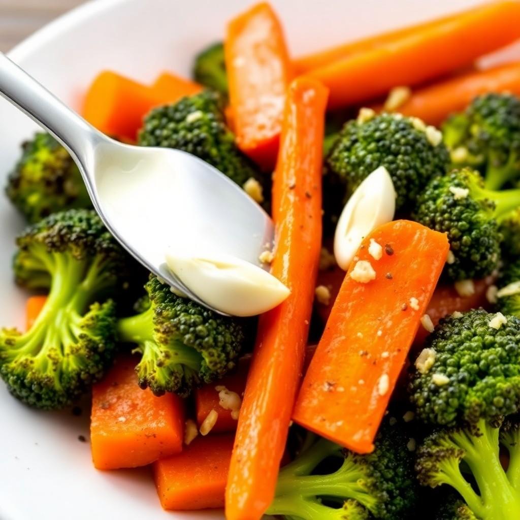 Garlic Roasted Broccoli and Carrots