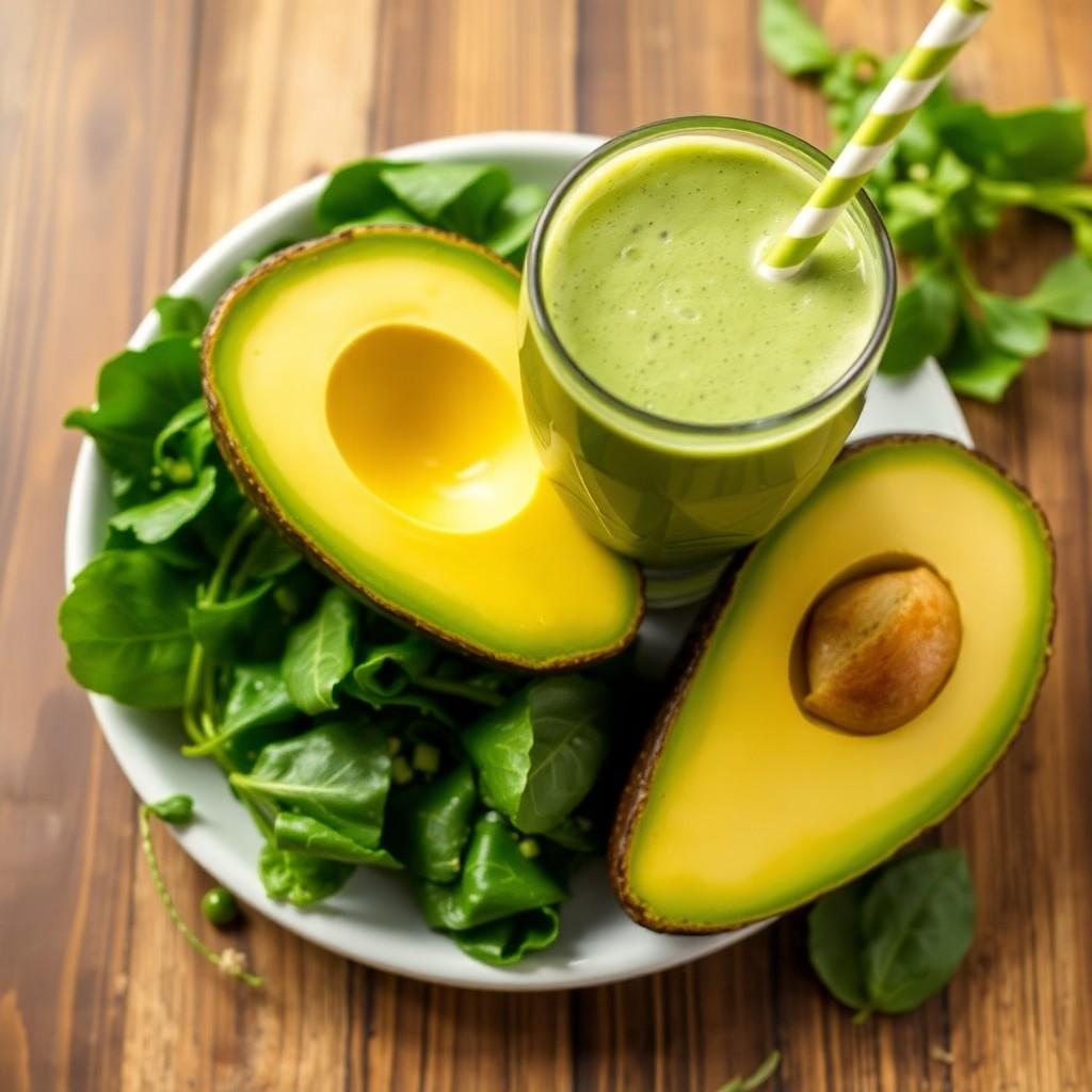 Creamy Avocado Spinach Smoothie