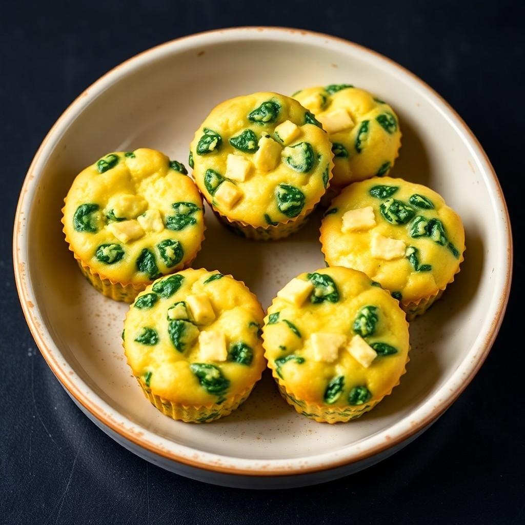 Savory Spinach & Cheese Muffins