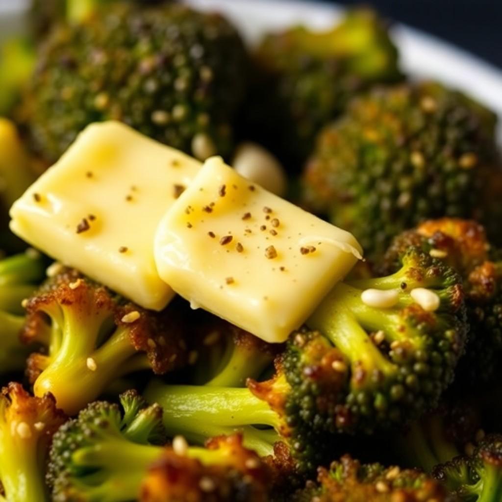 Garlic Butter Roasted Broccoli