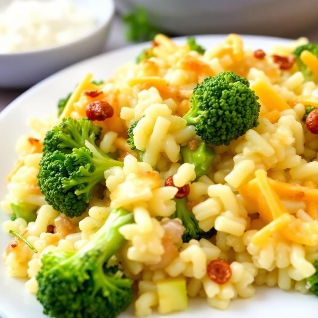 Cheesy Broccoli and Rice Casserole